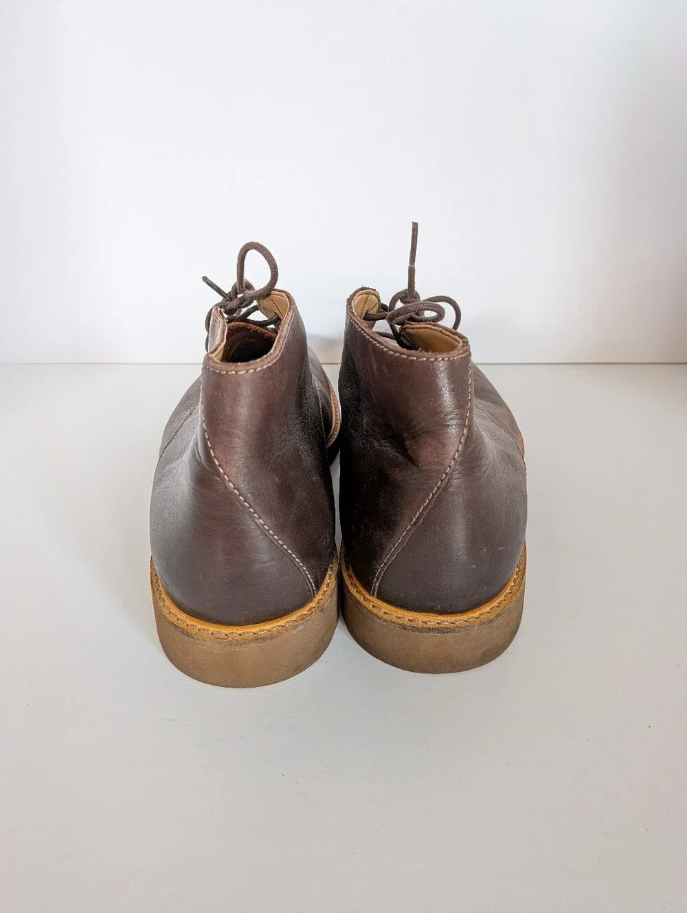 Clarks Men's Atticus Dark Brown Leather Chukka Boots Size 10.5 M